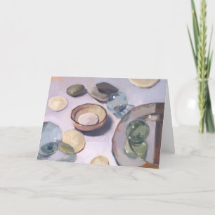Cartão Art Card blank greeting card "The Mirror Plate"