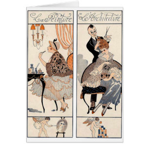 Cartão Art Deco Beauty