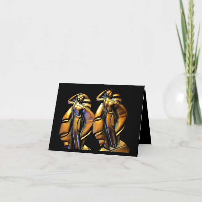 Cartão Art Deco Birthday Card by Studio Boheme (Frente)