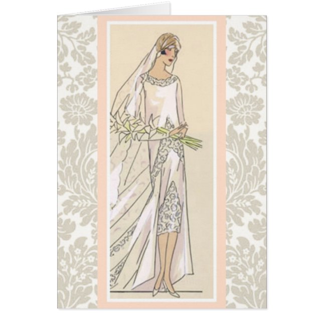 Cartão Art Deco Bride (Frente)