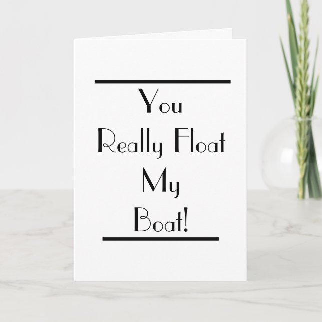 Cartão Art Deco Float My Boat Card (Frente)