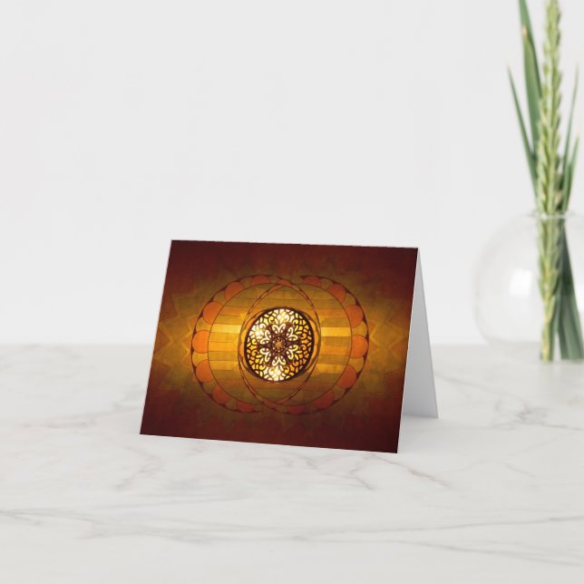 Cartão Art Deco Lighting Notecard (Frente)