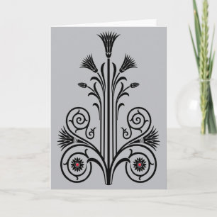 Cartão Art Deco Lotus (Egípcio)