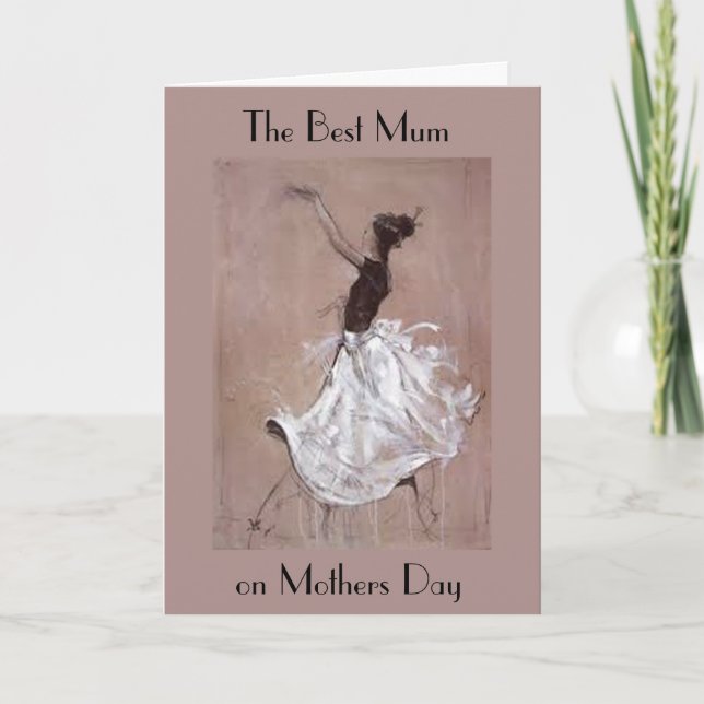 CARTÃO ART DECO MOTHERS DAY GREETING CARD (Frente)