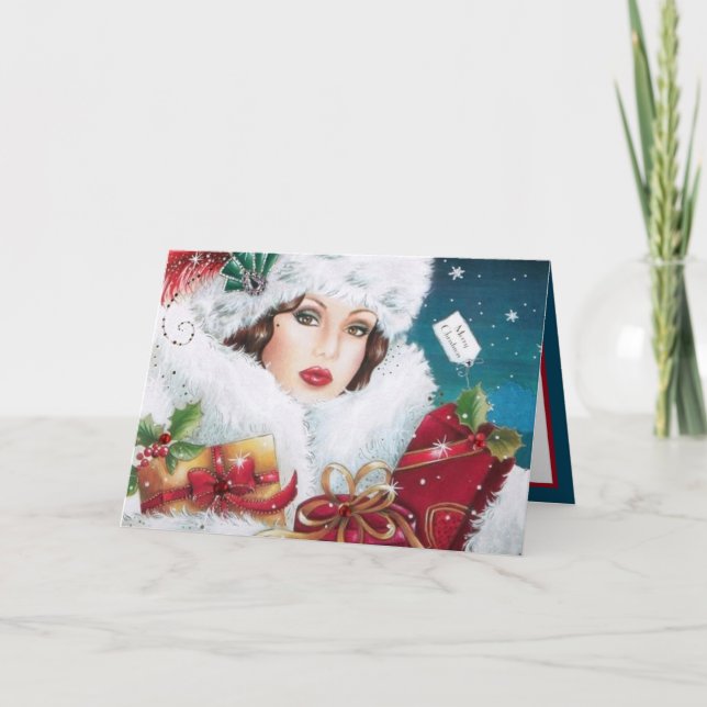 Cartão Art Deco - natais vintages (Frente)