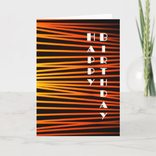 Cartão Art Deco Vintage Happy Birthday Card