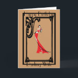 CARTÃO ART DECO WIFE GREETING CARD<br><div class="desc">CAN BE CUSTOMISED.</div>