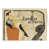 Art Nouveau Dancer Jane Avril por Toulouse Lautrec