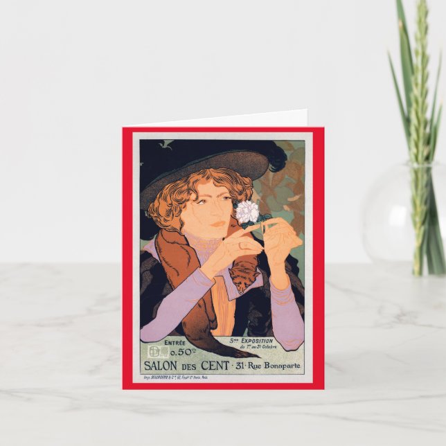 Cartão Art Nouveau de Georges de Feure (Frente)