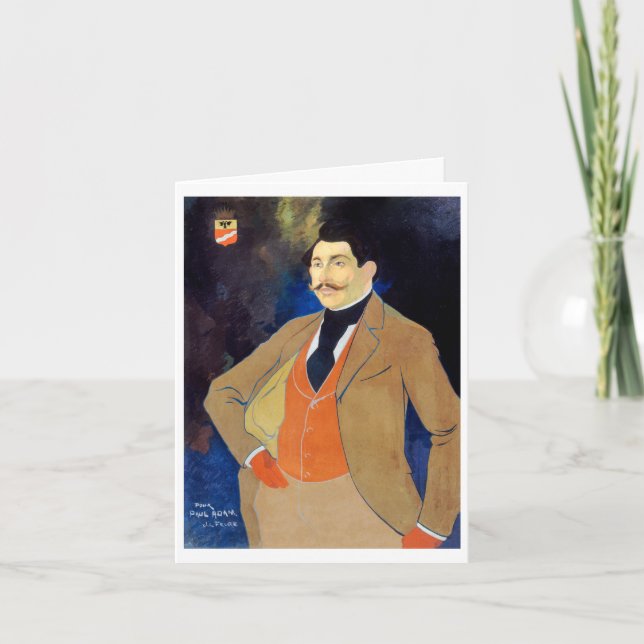 Cartão Art Nouveau de Georges de Feure (Frente)