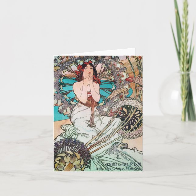 Cartão Art Nouveau Goddess (Frente)