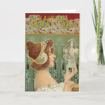 Art nouveau mulher francesa, henri livemont