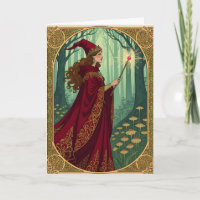 Art Nouveau Red Witeen