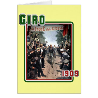 Cartão Arte 1909 retro do vintage da bandeira de Italia