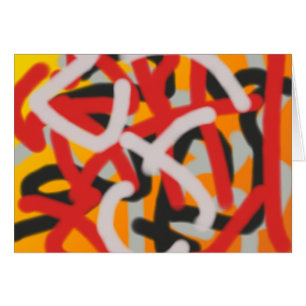 Cartão arte abstracta 0748 colorida