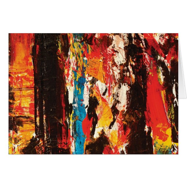 Cartão Arte abstracta moderna (Frente Horizontal)