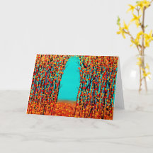 arte abstrato original Cor de Outono