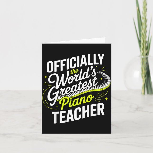 Cartão Arte Ano Para Homens Mulheres Anist Professor Ano  (Frente)