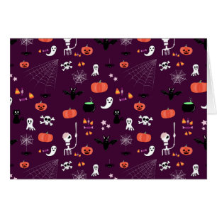Cartão Arte Assustadoramente Fofa de Halloween