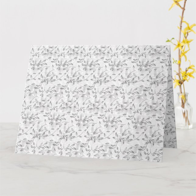 Cartão Arte Botânica Elegante Desenhada À Mão (Flor Amarela)