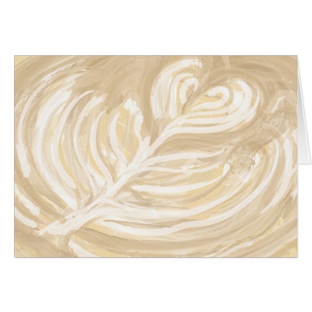 Cartão arte cardíaca do café (Frente horizontal)