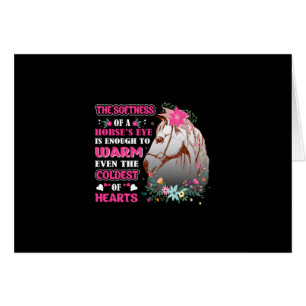 Cartão Arte Cavalo Suavidade do Olho de Cavalo