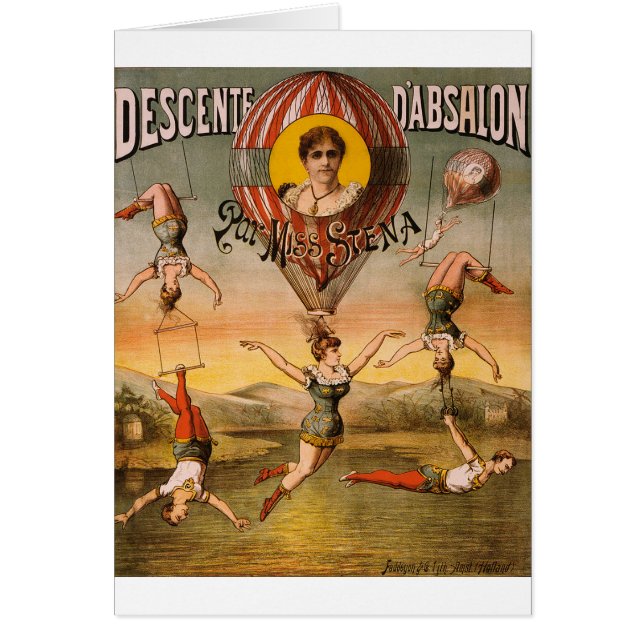 Cartão arte circense (Frente)