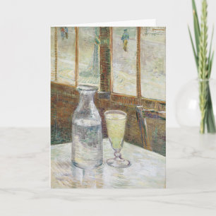 Cartão Arte Clássica de Van Gogh Café Absinto Paris