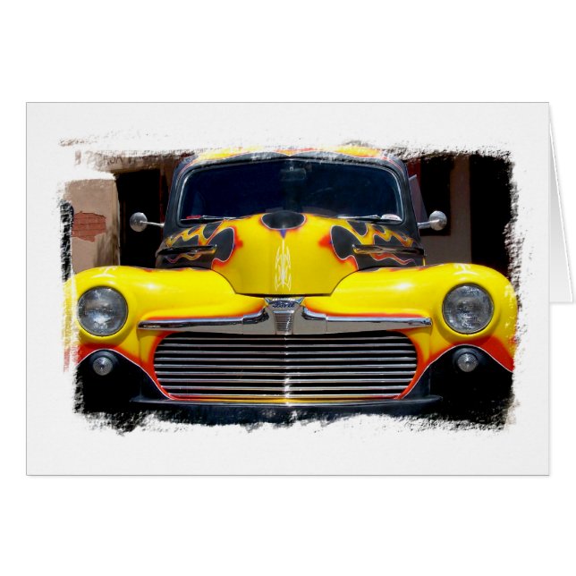 Cartão Arte clássica do caminhão (Frente Horizontal)