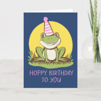 Arte Colorida Bela Sapo Pun Aniversário