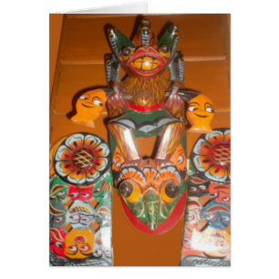 Cartão Arte Cultural Única - Sri Lanka/Design indonésio