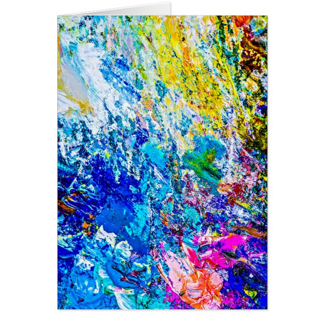 Cartão Arte da paleta de cores (Frente)