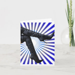 Cartão Arte de Arranque Alta Coxa (rajada de estrela azul