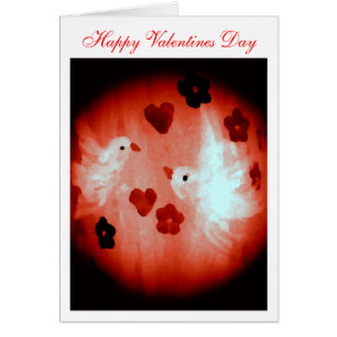 Cartão Arte de Aves do Amor