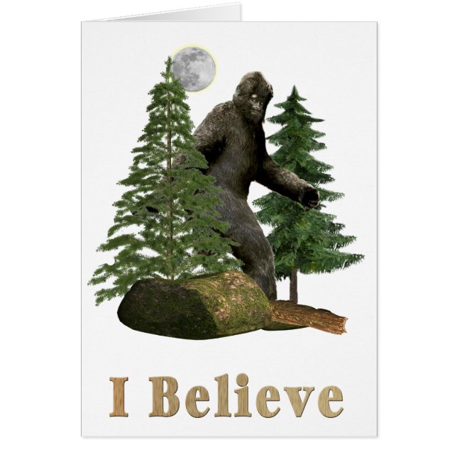 Cartão Arte de Bigfoot (Frente)
