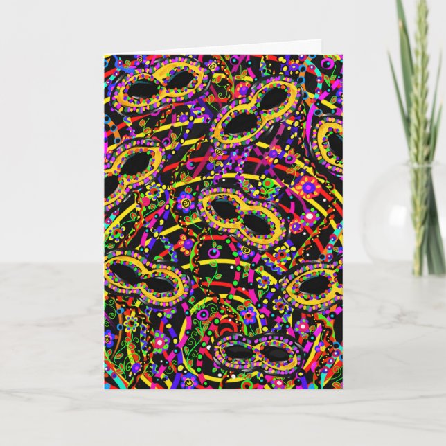 Cartão Arte de Carnaval (Frente)