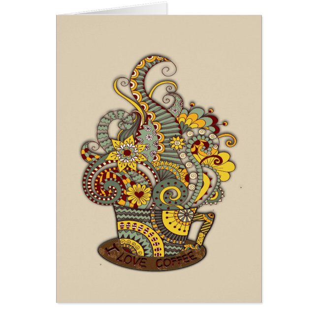 Cartão Arte de desenho artístico (Frente)