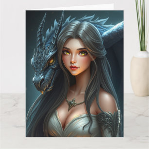 Cartão Arte de Dragão Místico