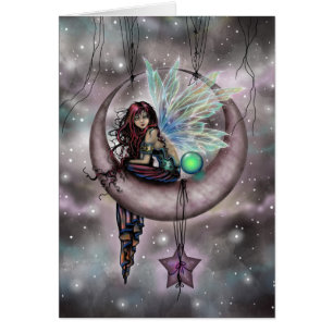 Cartão Arte de Fada Fantasia Electra Fae por Molly Harris