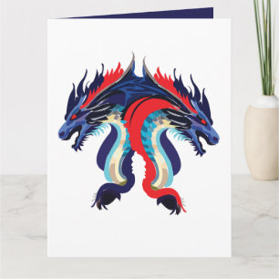 Cartão Arte de Fantasia de Dragão Saudação