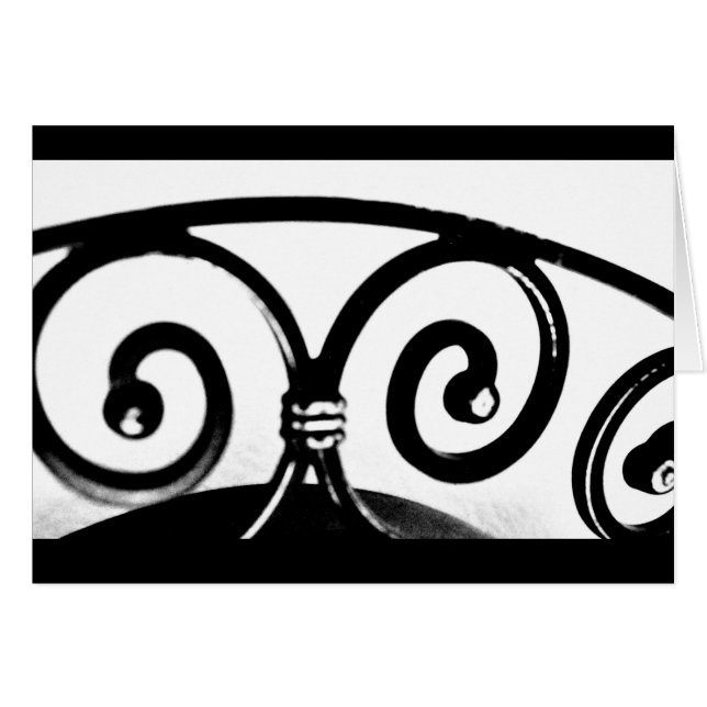 Cartão Arte de Ferro Curva (Frente Horizontal)