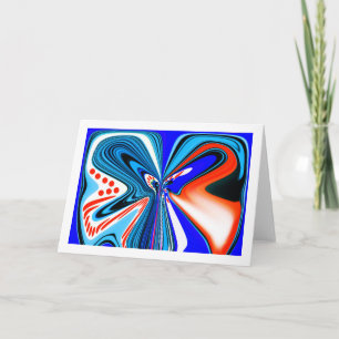 Cartão Arte de flor de fantasia