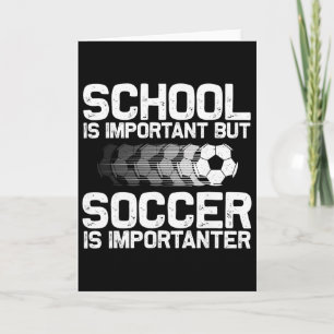 Cartão Arte de Futebol Engraçada para Meninos Meninas Hom