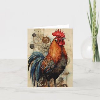 Cartão Arte de Galinha
