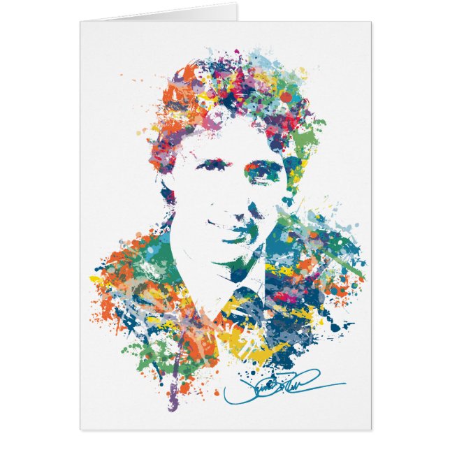 Cartão Arte de Justin Trudeau Digital (Frente)