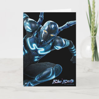 Cartão Arte de Leitura de Besouro Azul