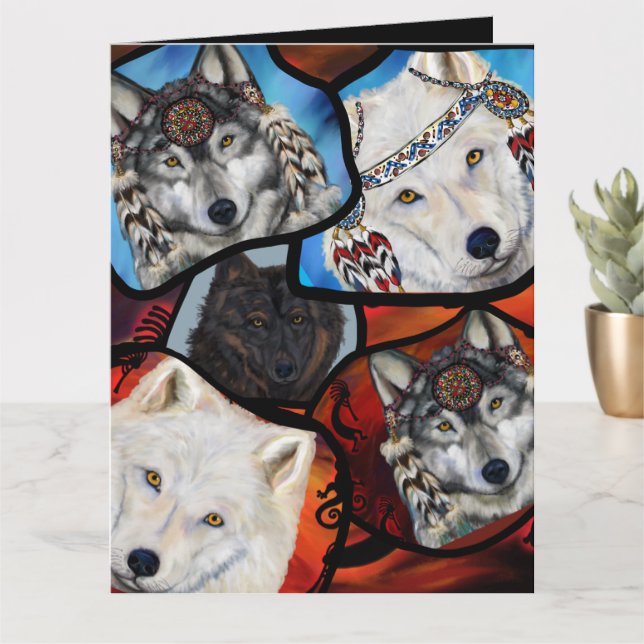 CARTÃO ARTE DE LOBO (Planta pequena)