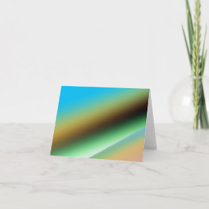 Cartão Arte de padrão de textura abstrata arco-íris verde