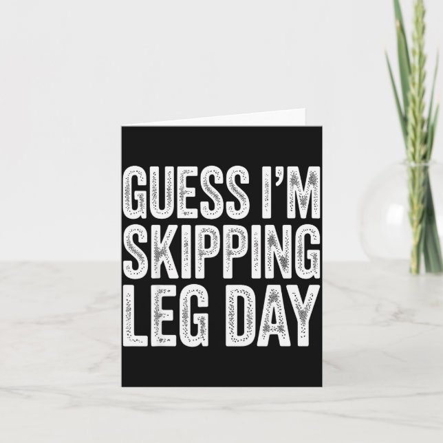 Cartão Arte de Perna Quebrada Para Homens Mulheres Crianç (Frente)