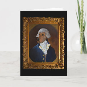 Cartão Arte de Pintura "Gentleman" irlandesa Terrier